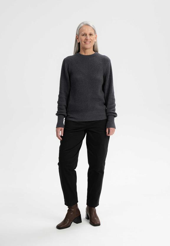 Knit Jumper Gauri Dark Grey from Shop Like You Give a Damn