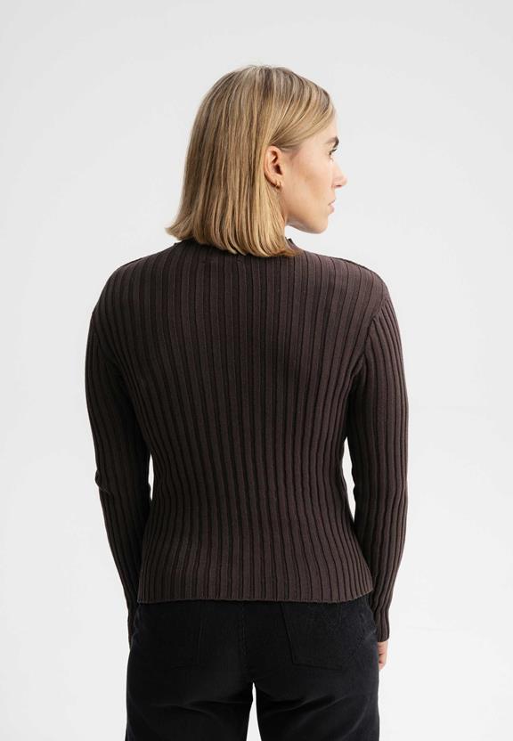 Knit Jumper Namari Dark Brown from Shop Like You Give a Damn