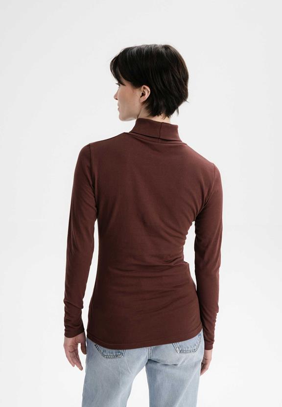 Shirt Turtleneck  Anchal Choc Brown from Shop Like You Give a Damn