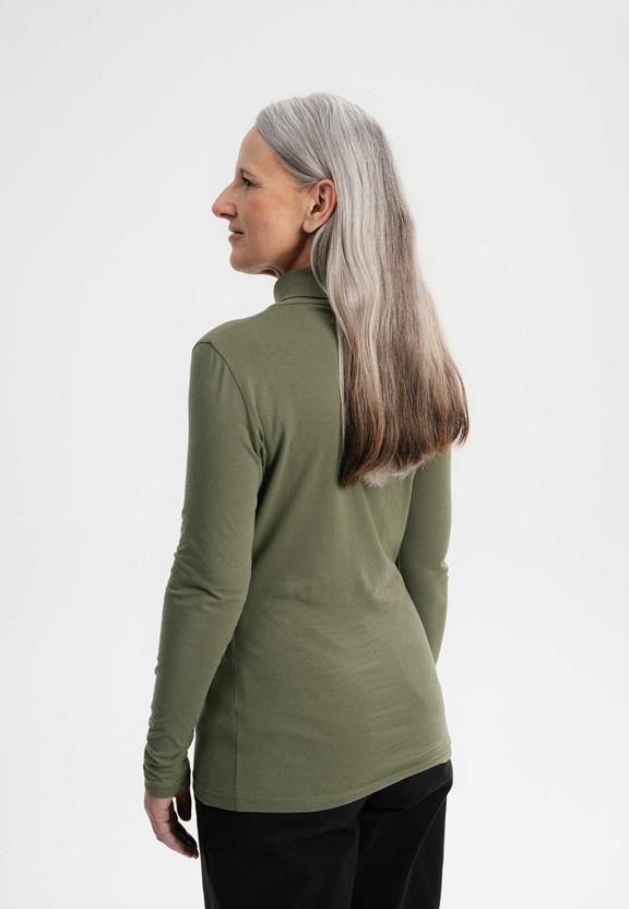 Shirt Turtleneck Anchal Thyme Green from Shop Like You Give a Damn