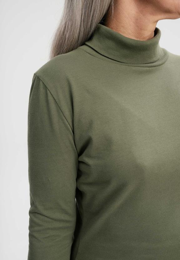 Shirt Turtleneck Anchal Thyme Green from Shop Like You Give a Damn