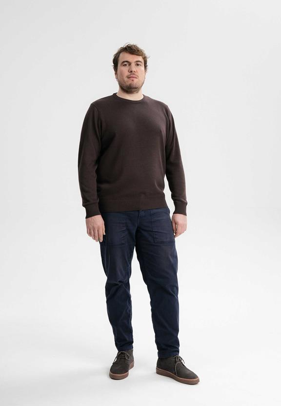 Fine-Knit Jumper Himal Dark Brown from Shop Like You Give a Damn