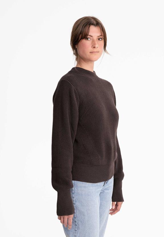 Knit Jumper Riya Dark Brown from Shop Like You Give a Damn