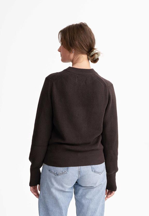 Knit Jumper Riya Dark Brown from Shop Like You Give a Damn