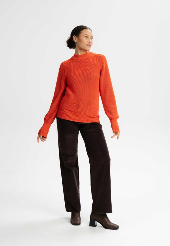 Knit Jumper Riya Orange from Shop Like You Give a Damn