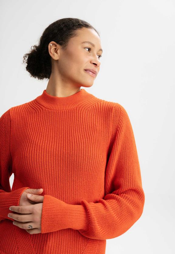 Knit Jumper Riya Orange from Shop Like You Give a Damn