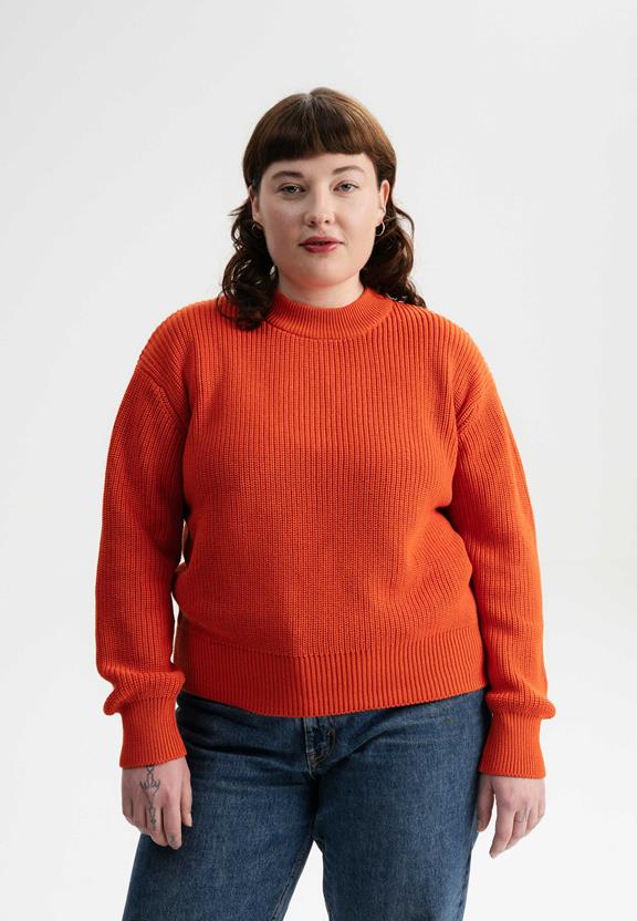 Jumper Rib Knit Manika Orange from Shop Like You Give a Damn