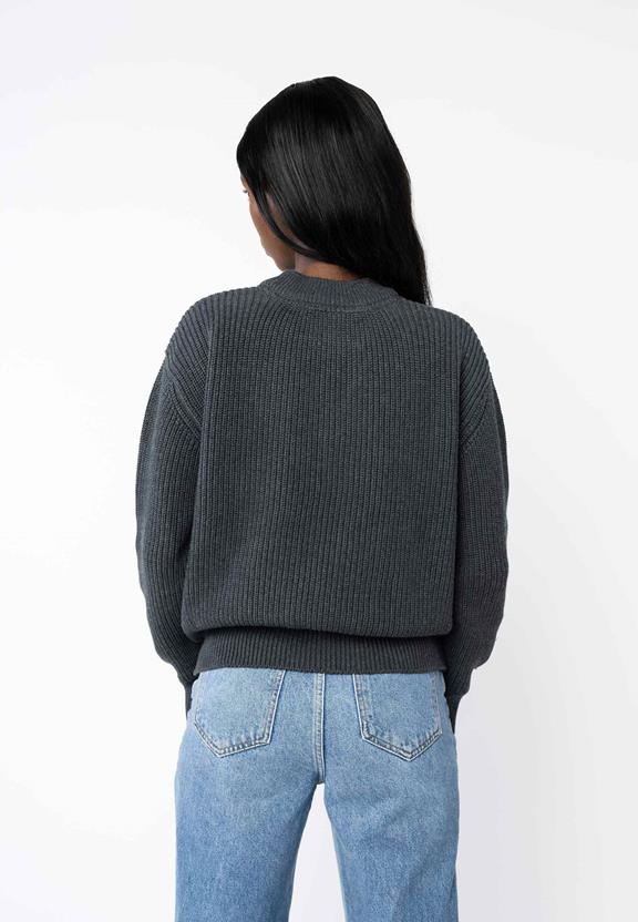 Jumper Rib Knit Manika Donkergrijs from Shop Like You Give a Damn