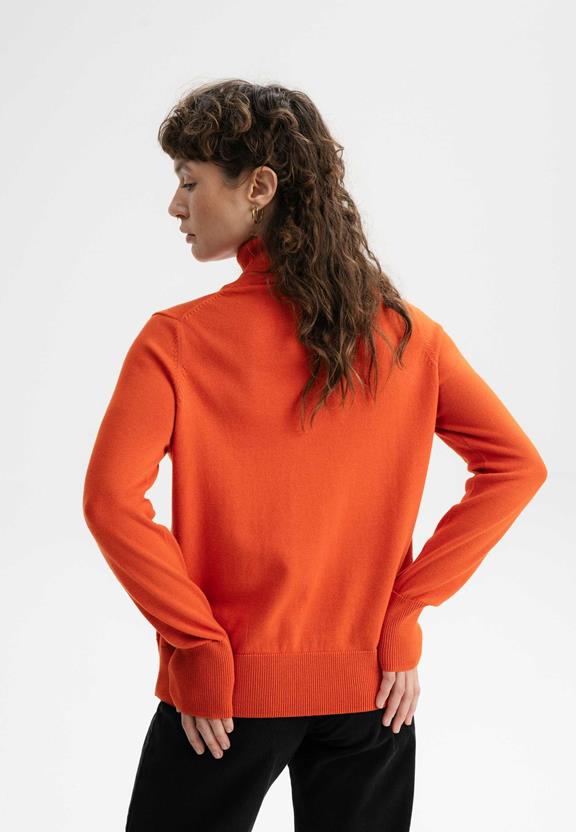 Jumper Fine-Knit Turtleneck Mayura Orange from Shop Like You Give a Damn