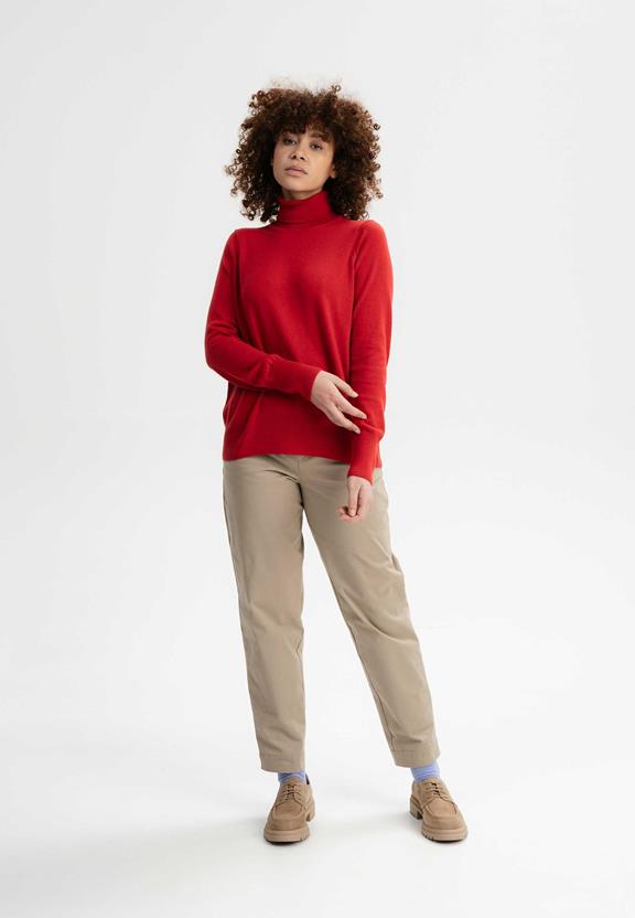 Jumper Fine-Knit Turtleneck Mayura Pomegranate from Shop Like You Give a Damn