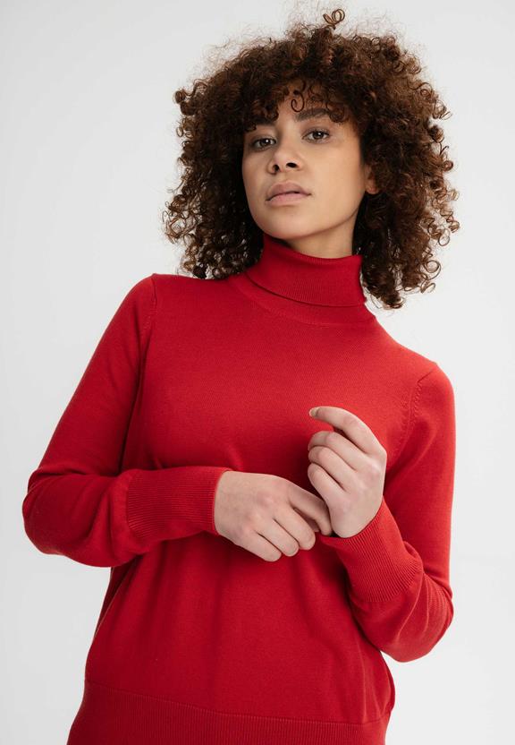 Jumper Fine-Knit Turtleneck Mayura Pomegranate from Shop Like You Give a Damn