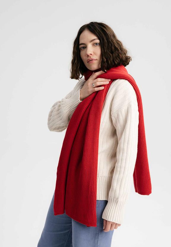 Scarf Rib Knit Nagna Pomegranate from Shop Like You Give a Damn