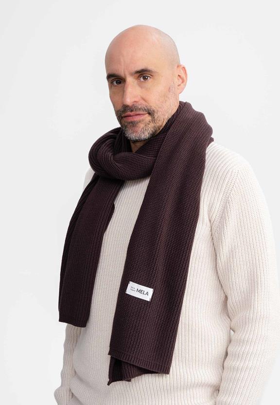 Scarf Rib Knit Nagna Dark Brown from Shop Like You Give a Damn