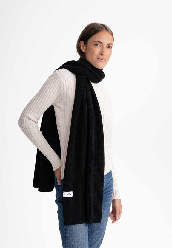 Scarf Rib Knit Nagna Black via Shop Like You Give a Damn