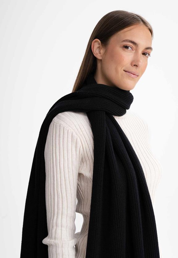 Scarf Rib Knit Nagna Black from Shop Like You Give a Damn