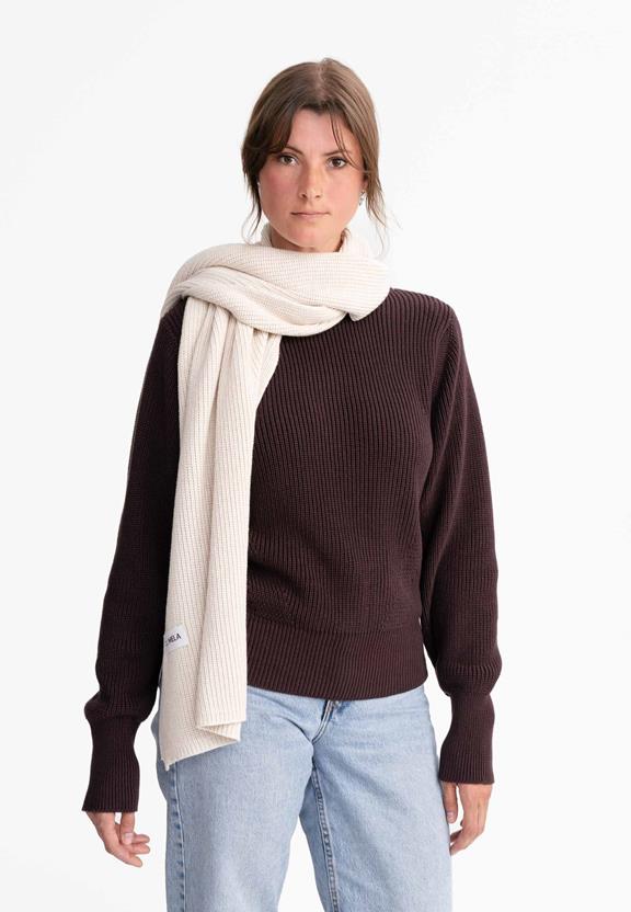 Scarf Rib Knit Nagna Cream via Shop Like You Give a Damn