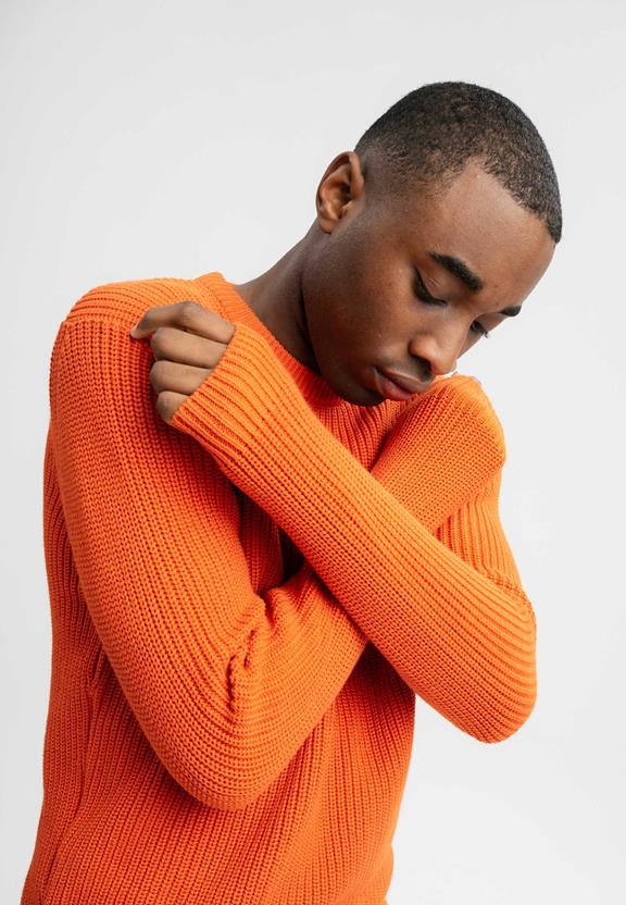 Knit Jumper Ravi Orange from Shop Like You Give a Damn