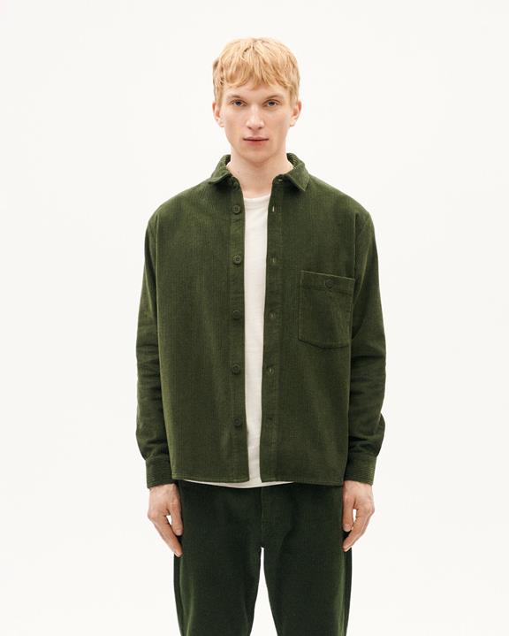 Overshirt Corduroy Theo Green via Shop Like You Give a Damn