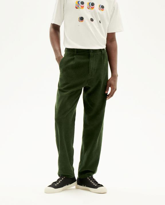 Pants Corduroy Wotan Green via Shop Like You Give a Damn