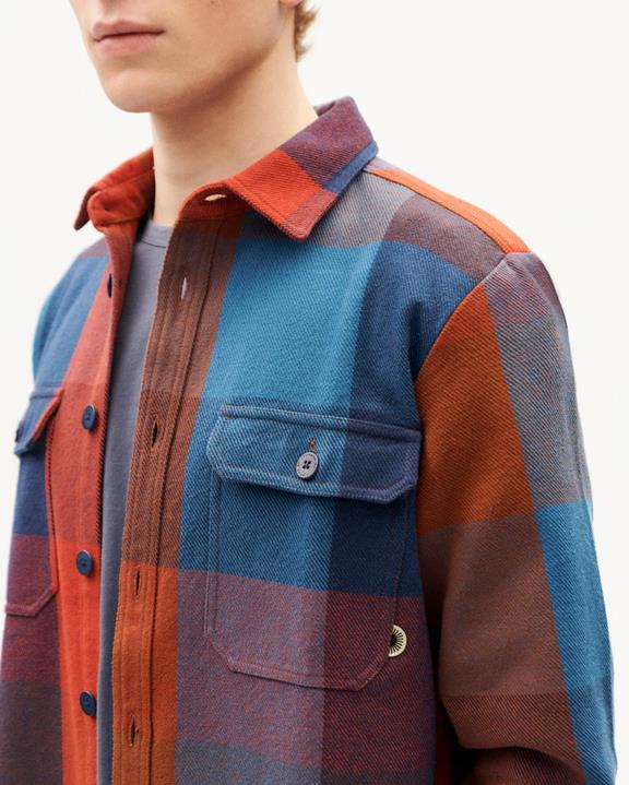 Overshirt Blue Berry Blanket Lucas Multicolor from Shop Like You Give a Damn