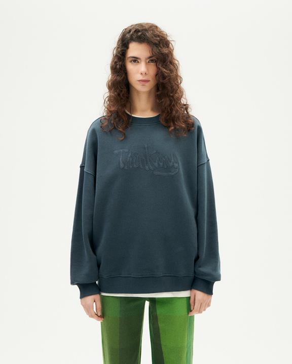 Sweatshirt Thinking Jimena Graphite via Shop Like You Give a Damn