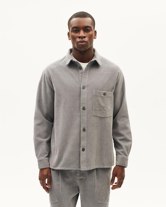 Overshirt Theo Corduroy Grey via Shop Like You Give a Damn