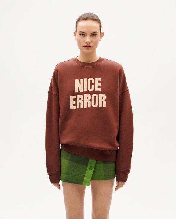 Sweatshirt Women Nice Error Jimena Brown via Shop Like You Give a Damn