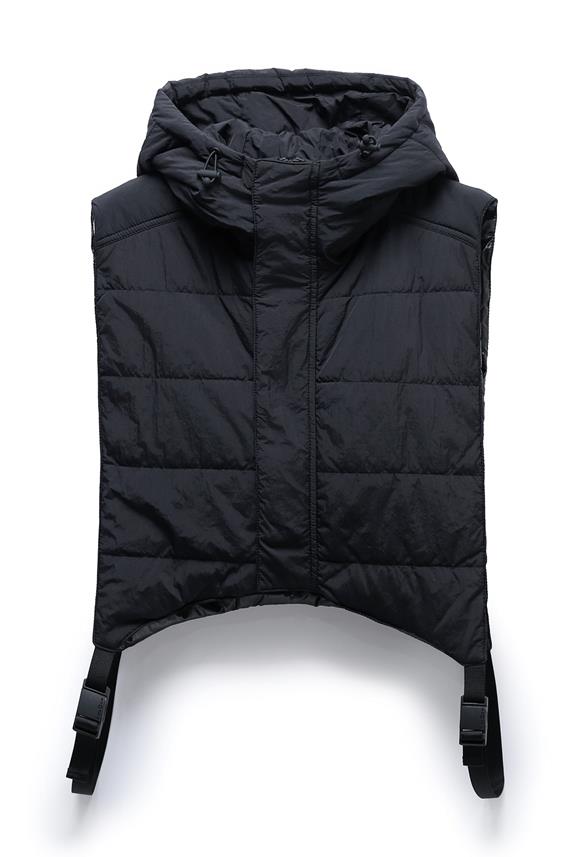 Hooded Vest Hixon Black via Shop Like You Give a Damn