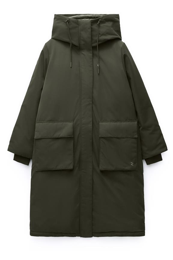 Jas Cassis Utility Parka Zwart Olijf via Shop Like You Give a Damn