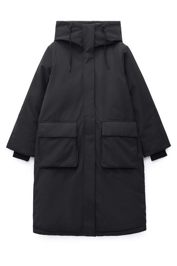 Jas Cassis Utility Parka Zwart from Shop Like You Give a Damn