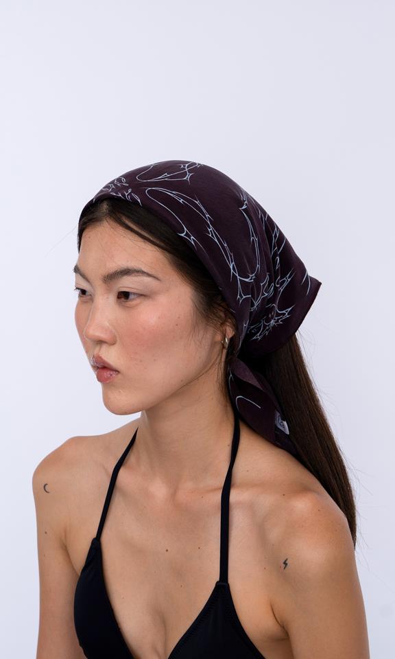 Bandana Self Care 1970s Dark Brown from Shop Like You Give a Damn