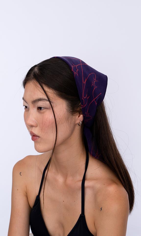 Bandana Self Care Hypnose Purple from Shop Like You Give a Damn