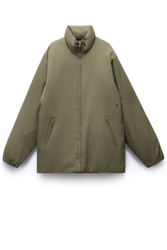 Puffer Jacket Bushwick Olive via Shop Like You Give a Damn