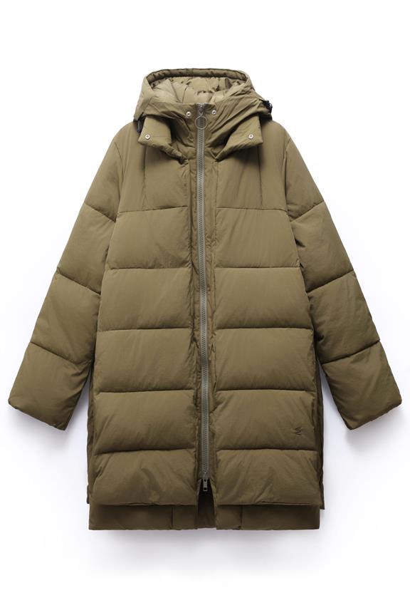 Puffer Jacket Fargo Olive via Shop Like You Give a Damn