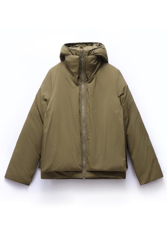 Puffer Jacket Alvik Olive via Shop Like You Give a Damn