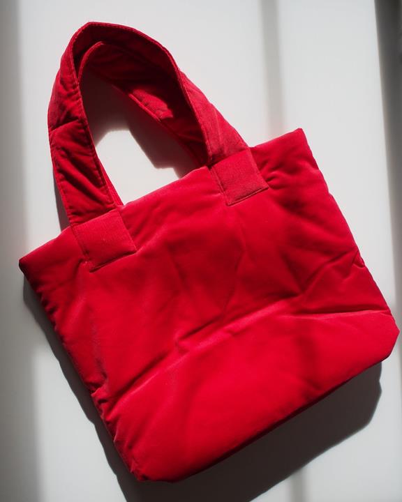 Tas Shopper Gevoerd Smol Rood from Shop Like You Give a Damn