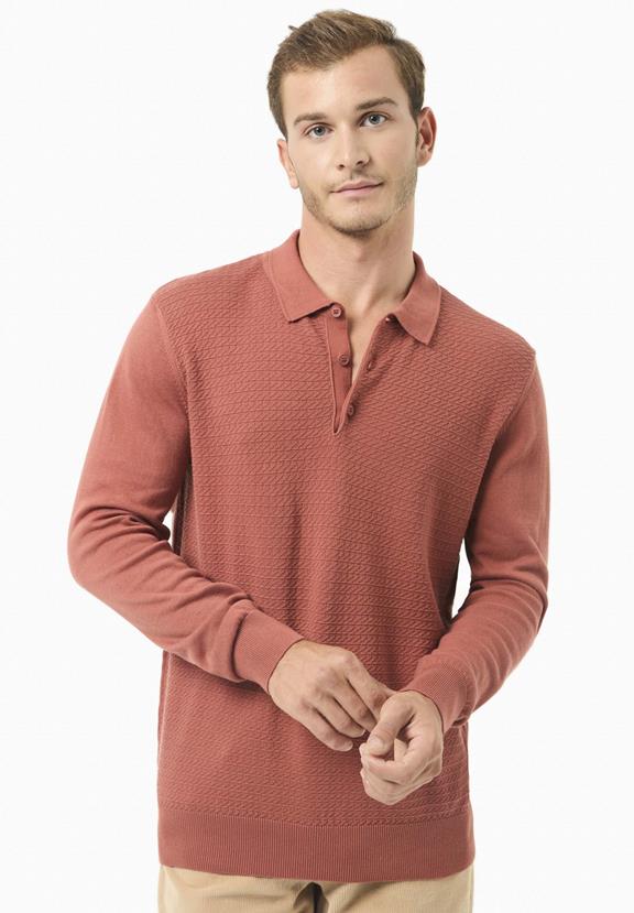 Sweater Polo Collar Cinnamon Light Brown via Shop Like You Give a Damn