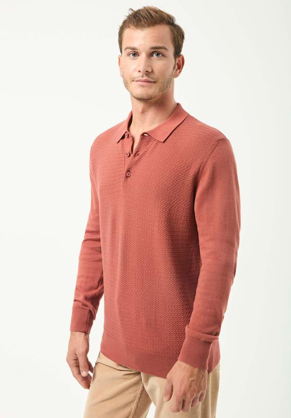 Sweater Polo Collar Cinnamon Light Brown from Shop Like You Give a Damn