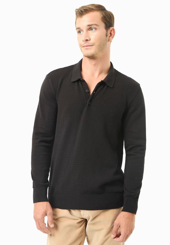 Sweater Polo Collar Black via Shop Like You Give a Damn