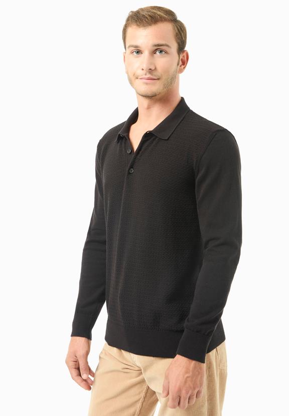 Sweater Polo Collar Black from Shop Like You Give a Damn