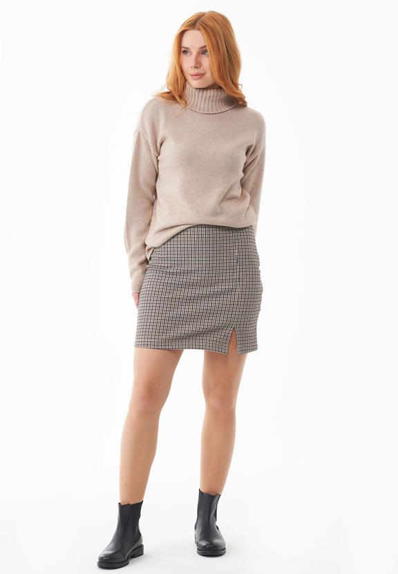 Short Skirt Houndstooth Pattern Multicolor via Shop Like You Give a Damn