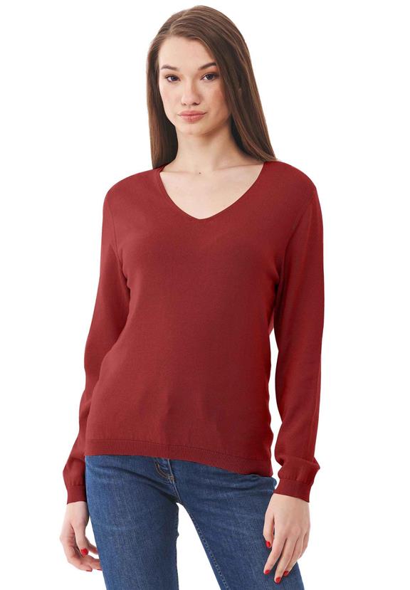 Knitted Sweater Dark Red via Shop Like You Give a Damn