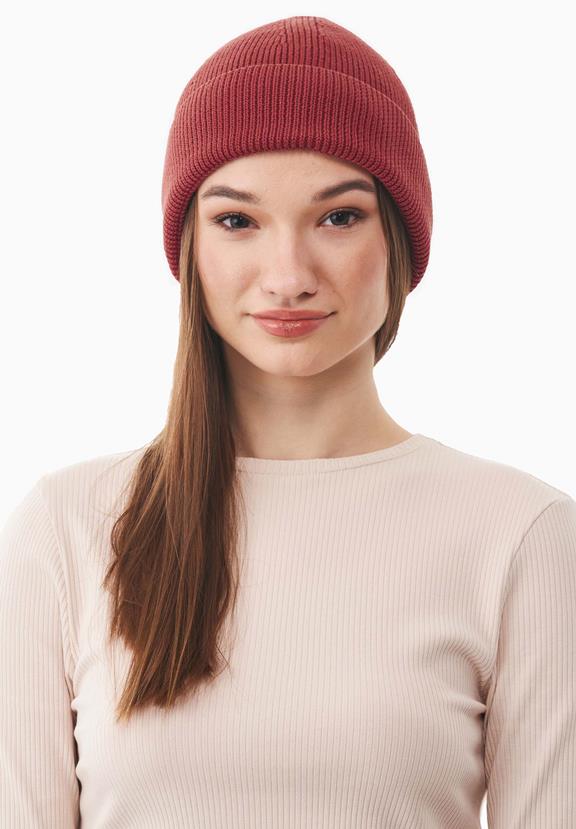 Beanie Unisex Knitted Dark Red via Shop Like You Give a Damn