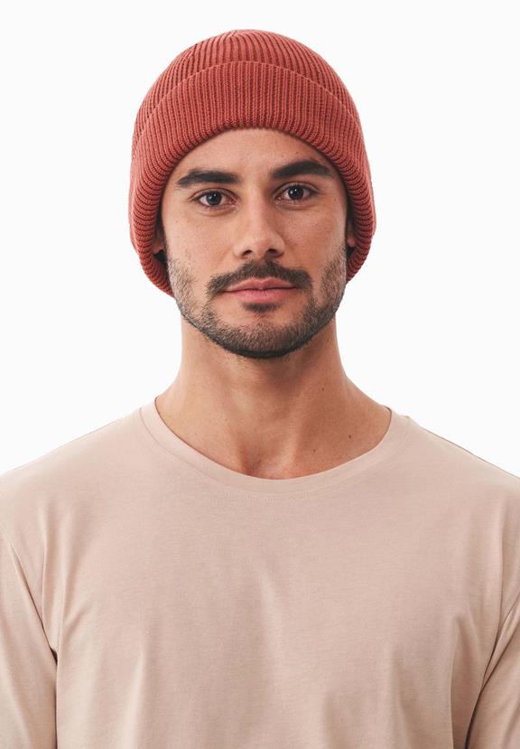 Beanie Unisex Knitted Cinnamon Brown via Shop Like You Give a Damn