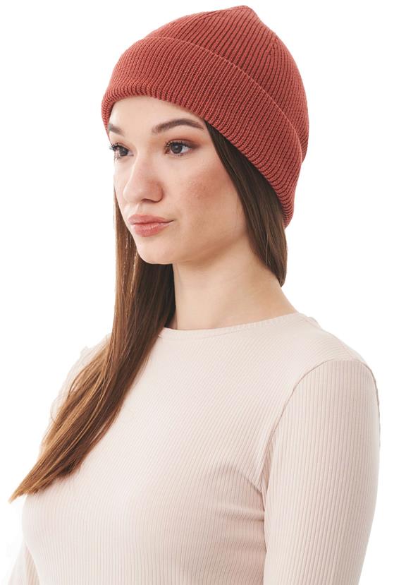 Beanie Unisex Knitted Cinnamon Brown from Shop Like You Give a Damn