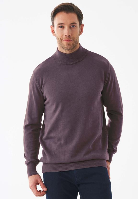 Turtleneck Sweater Dark Fig Purple via Shop Like You Give a Damn