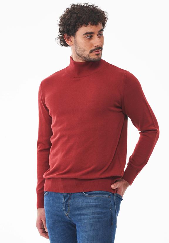 Turtleneck Sweater Dark Red from Shop Like You Give a Damn