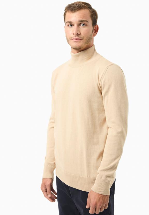 Turtleneck Sweater Beige from Shop Like You Give a Damn