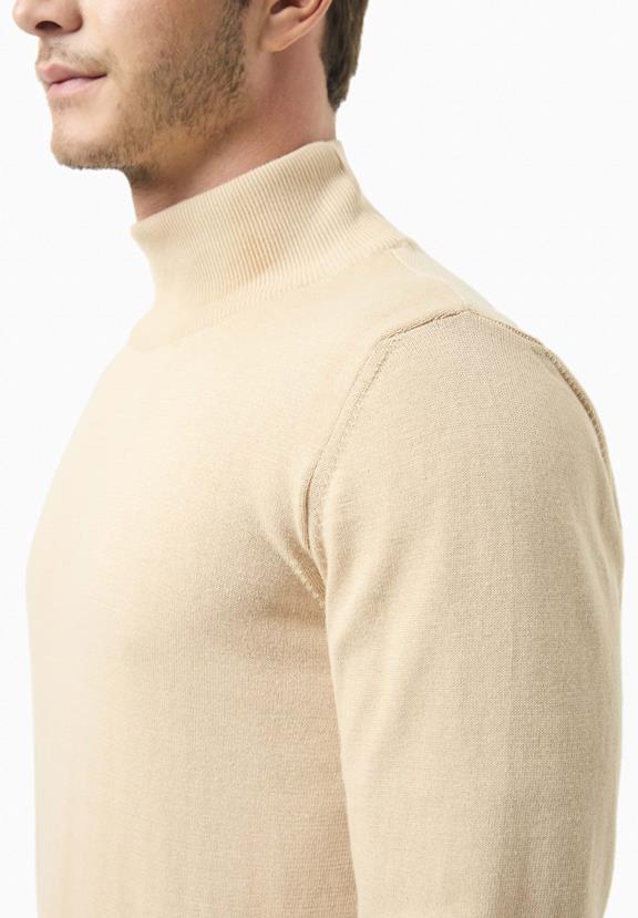 Turtleneck Sweater Beige from Shop Like You Give a Damn