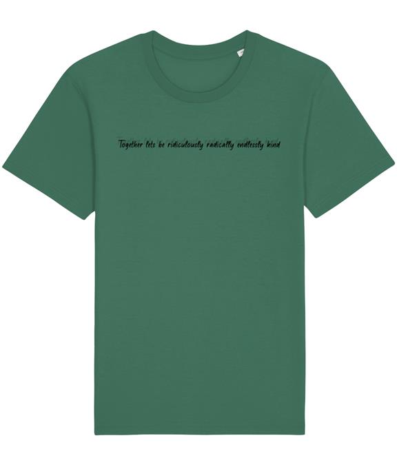 T-Shirt Unisex Lets Be Kind Green 1